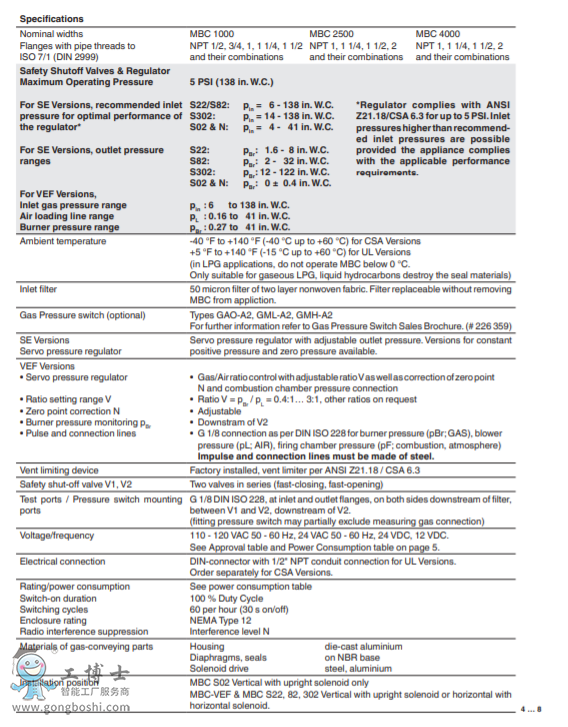 MBC-VEF...GasMultiBloc®๦ܚw(/CDN) ˹5PSI